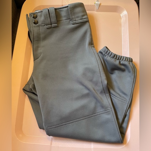 Mizuno Pants - Mizuno Softball Pants Womens Size Small Gray With Belt Loops